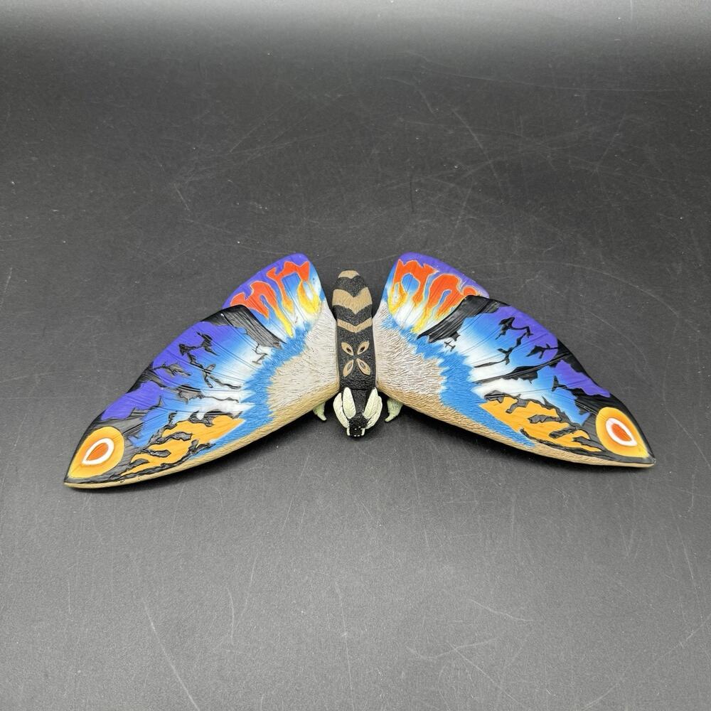 Toho 2002 Rainbow Mothra 10” Bandai Figure Godzilla Kaiju Soft Vinyl Figure C